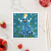 Walter Cranes Flora Art Nouveau Serviette (Beispiel)