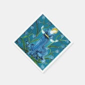 Walter Cranes Flora Art Nouveau Serviette (Ecke)
