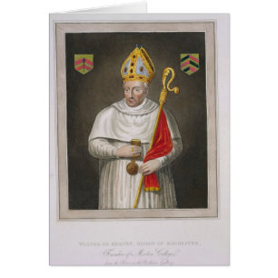 Walter de Merton (d.1277), nach einer Malerei in
