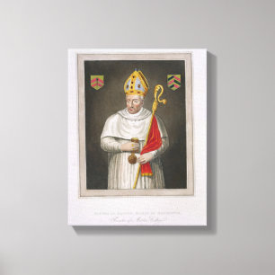 Walter de Merton (d.1277), nach einer Malerei in Leinwanddruck