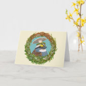 Walter den Spatzen in der Ringkartenkarte Karte (Gelbe Blume)