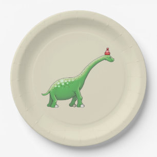Walter der Dinosaurier Pappteller