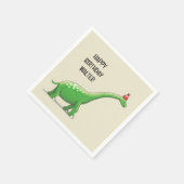 Walter der Dinosaurier Serviette (Ecke)