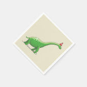 Walter der Dinosaurier Serviette (Ecke)