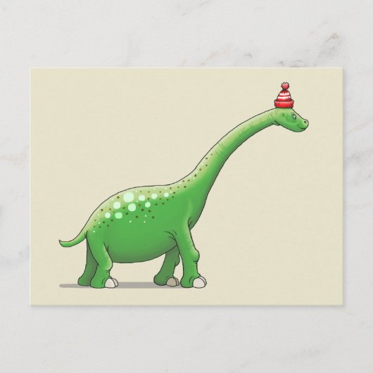 Walter der Langhalsdinosaurier Postkarte (Vorderseite)