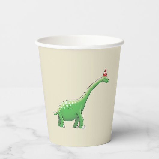 Walter die Dinosaurier Paper Cups Pappbecher (Rückseite)