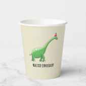 Walter die Dinosaurier Paper Cups Pappbecher (Rückseite)