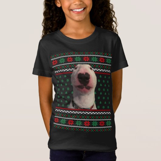 Walter Dog Meme Ugly Christmas Sweater Xmas Funny T-Shirt (Vorderseite)