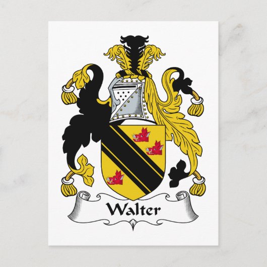 Walter Familienwappen Postkarte (Vorderseite)