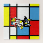 Walter findet sich im Piet Mondrian Puzzle (Horizontal)