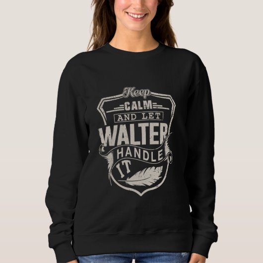 Walter First Name Shirt Walter Name Birthday (Vorderseite)