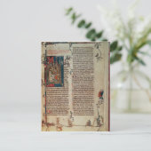 Walter Map über die Geschichte der Abenteuer Postkarte (Stehend Vorderseite)