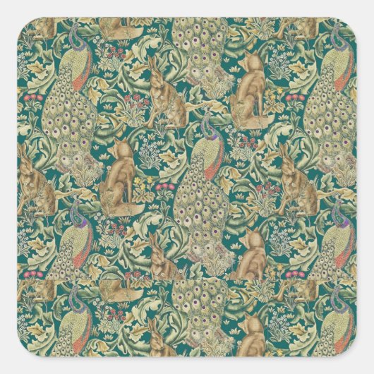 Walter Morris "Forest" Quadratischer Aufkleber (Vorderseite)