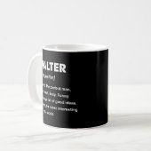 Walter Name Kaffeetasse (Vorderseite Links)