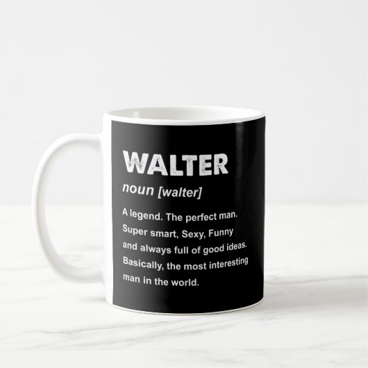 Walter Name Kaffeetasse (Links)