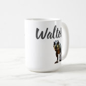 Walter Name mit T Rex Dinosaur, Kaffeetasse (VorderseiteRechts)