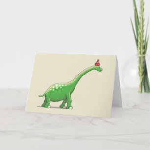 Walter the Adorable Dinosaurier Karte