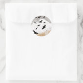Walter & The Crows Runder Aufkleber (Tasche)