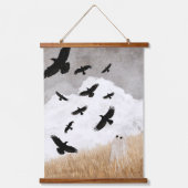 Walter & The Crows Wandteppich Mit Holzrahmen (Vorderseite)