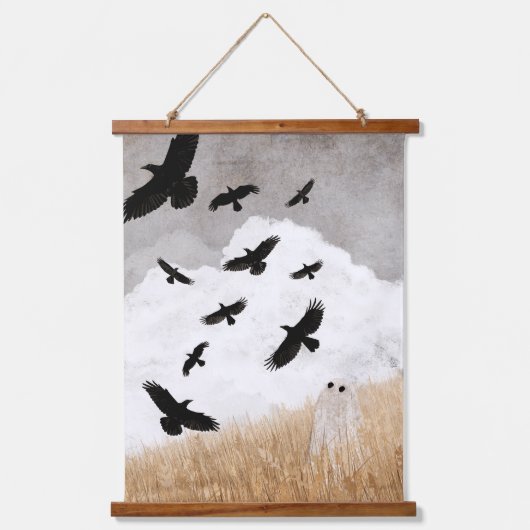 Walter & The Crows Wandteppich Mit Holzrahmen (Vorderseite)