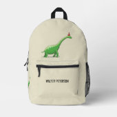 Walter the Dinosaur Bedruckter Rucksack (Vorderseite)