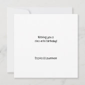 Walter the Dinosaur Birthday Card Karte (Rückseite)