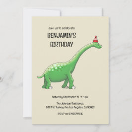 Walter the Dinosaur Birthday Einladung