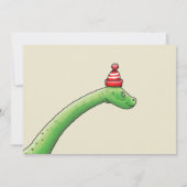 Walter the Dinosaur Birthday Einladung (Rückseite)