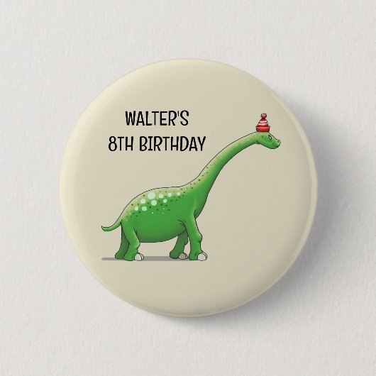 Walter the Dinosaur Button (Vorderseite)