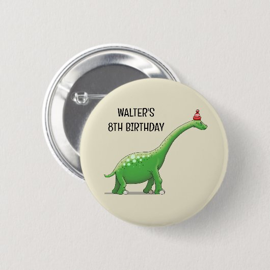 Walter the Dinosaur Button (Vorne & Hinten)