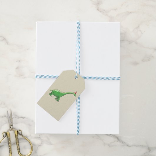 Walter the Dinosaur Geschenkanhänger (Mit Garn)