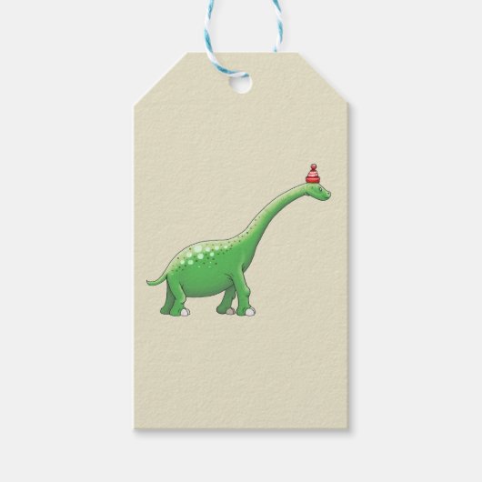 Walter the Dinosaur Geschenkanhänger (Vorderseite)