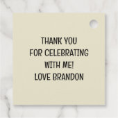 Walter the Dinosaur Geschenkanhänger (Rückseite)