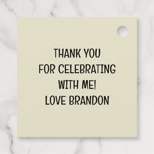 Walter the Dinosaur Geschenkanhänger (Rückseite)