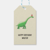 Walter the Dinosaur Geschenkanhänger (Vorderseite)