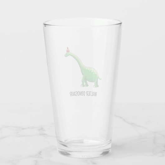 Walter the Dinosaur Glas (Rückseite)