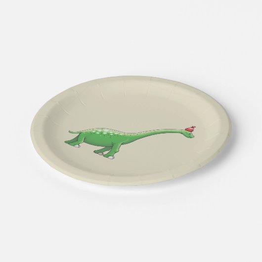 Walter the Dinosaur Pappteller (Schrägansicht)