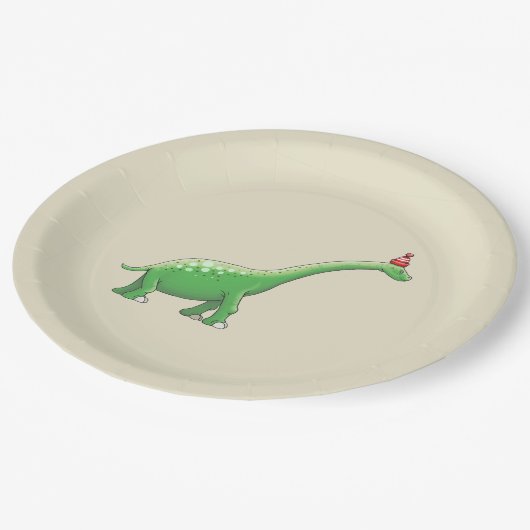 Walter the Dinosaur Pappteller (Schrägansicht)