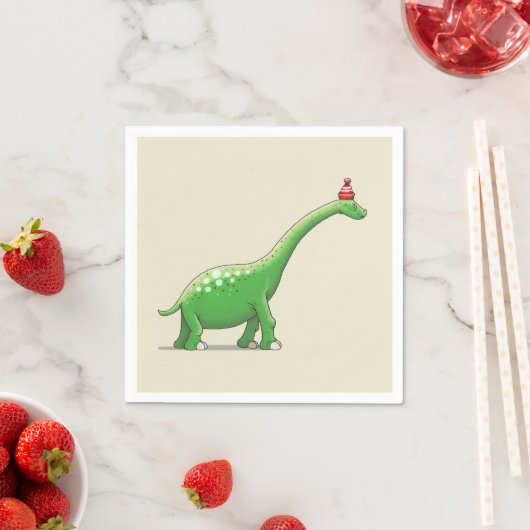 Walter the Dinosaur Serviette (Beispiel)