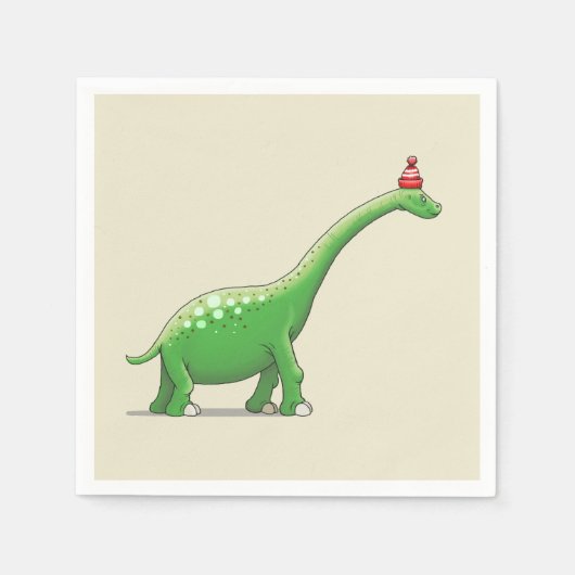 Walter the Dinosaur Serviette (Vorderseite)