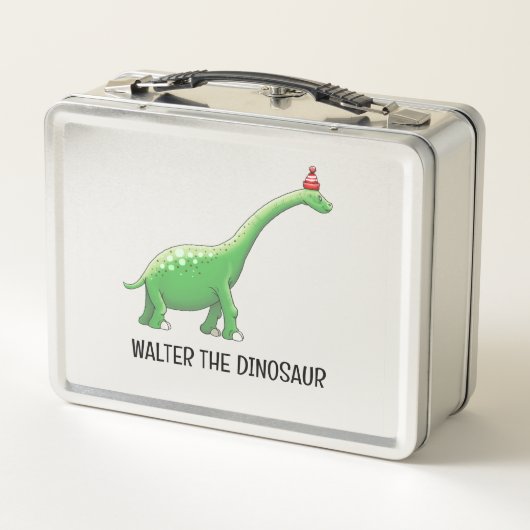 Walter the Long Neck Dinosaur Metall Brotdose (Rückseite)