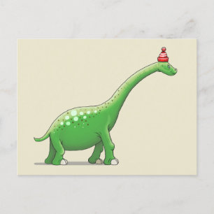 Walter the Long Neck Dinosaur Postkarte