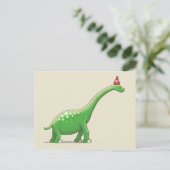 Walter the Long Neck Dinosaur Postkarte (Stehend Vorderseite)