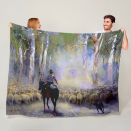 Walter Withers The Drover 1912 Australian Artist Fleecedecke