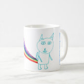 Walters Regenbogen-Katze Kaffeetasse (VorderseiteRechts)