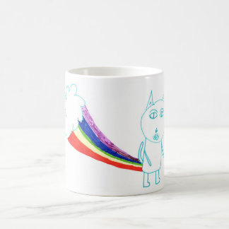 Walters Regenbogen-Katze Kaffeetasse