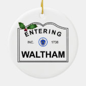 Waltham MA Keramikornament (Hinten)