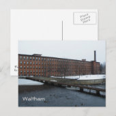 Waltham Postkarte (Vorne/Hinten)