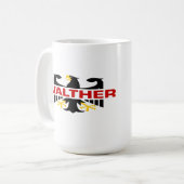 Walther Familienname Kaffeetasse (Vorderseite Links)