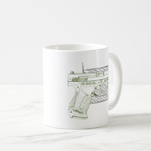 Walther P99 Kaffeetasse (VorderseiteRechts)